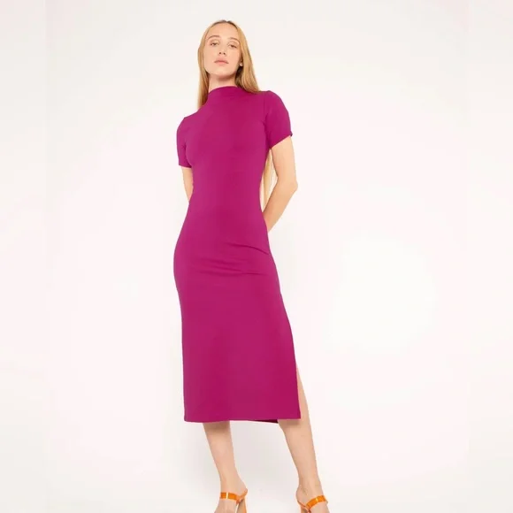 Ripley Rader FUCHSIA PONTE KNIT SKYE DRESS - Picture 1 of 8